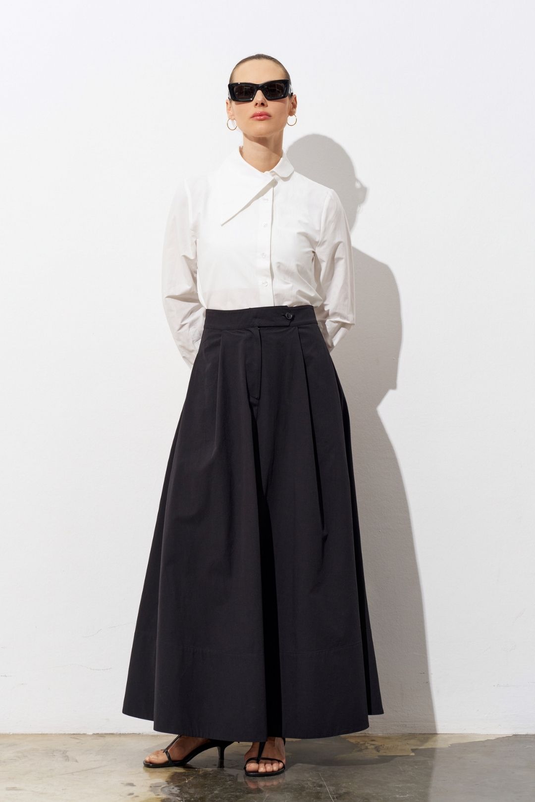 Maren Poplin Maxi Etek